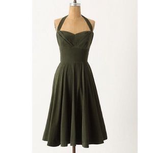 Anthropologie Ronda halter/strapless dress